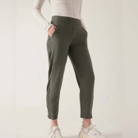 Athleta Pants - Athleta Brooklyn Ankle Pant Mountain Olive Women's Size 14